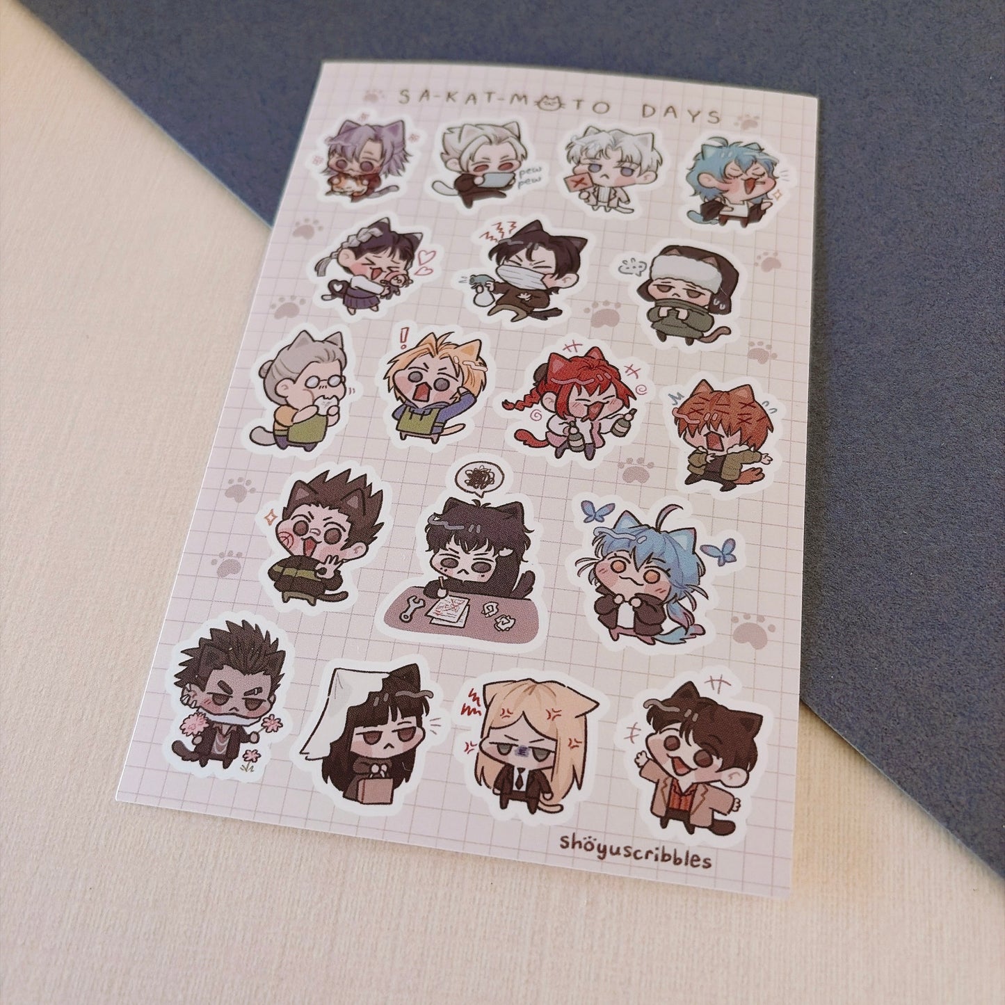 Sa-kat-moto Days Sticker Sheet