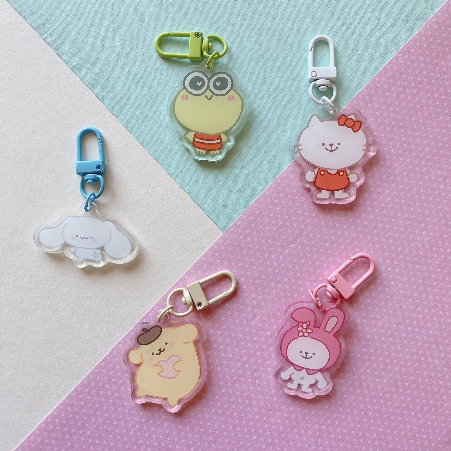 Sanrio Two-Faced Acrylic Charms