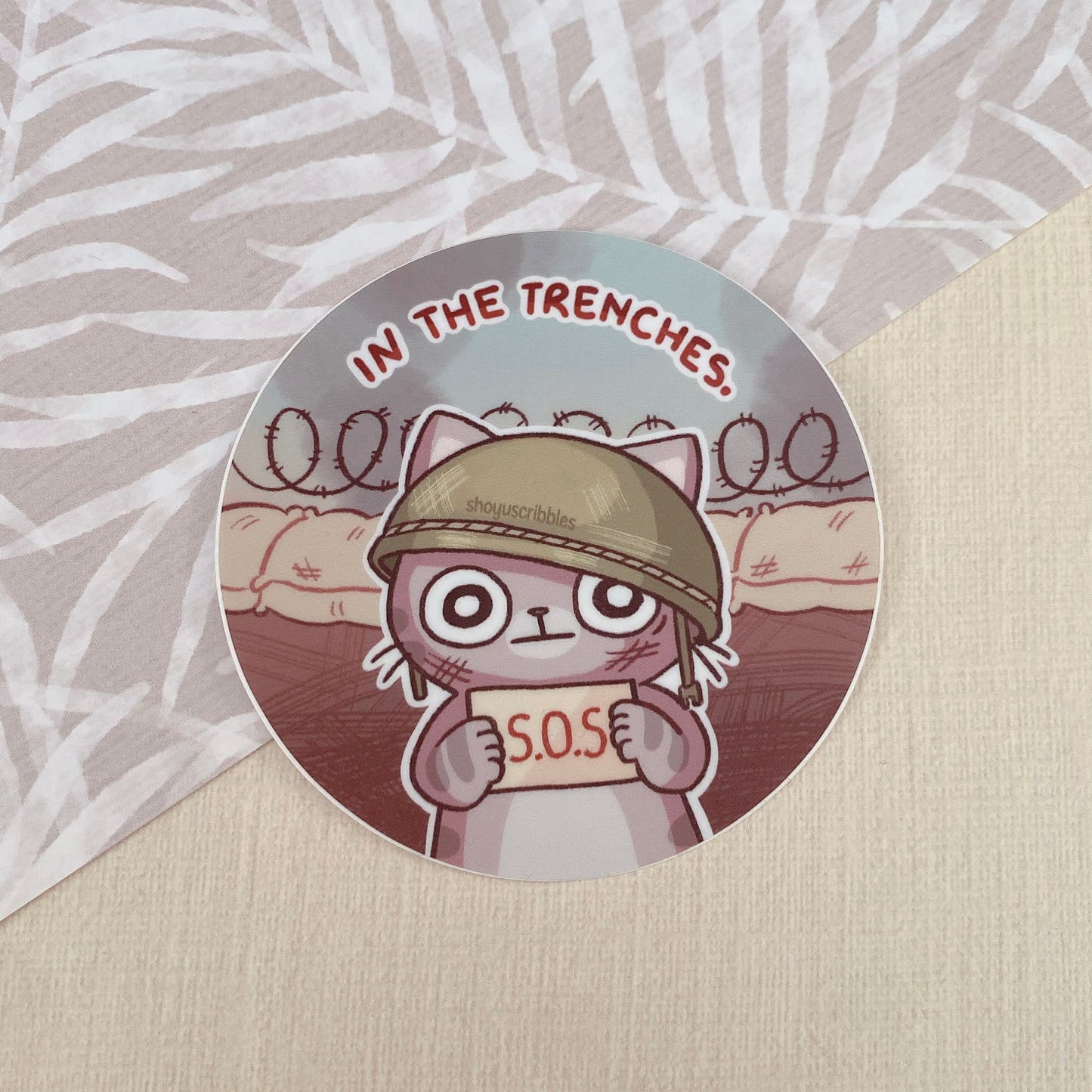 Round Cat Stickers