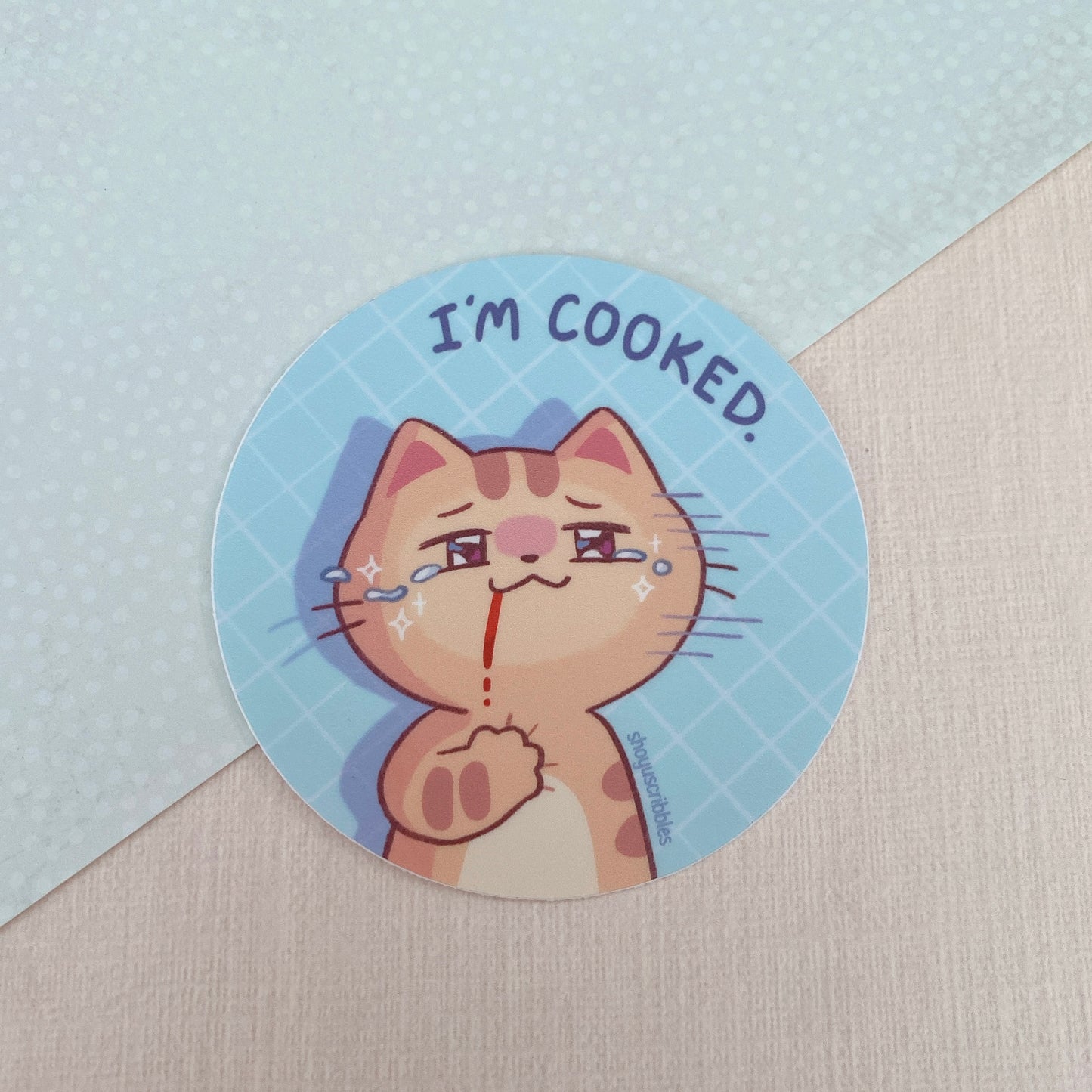 Round Cat Stickers