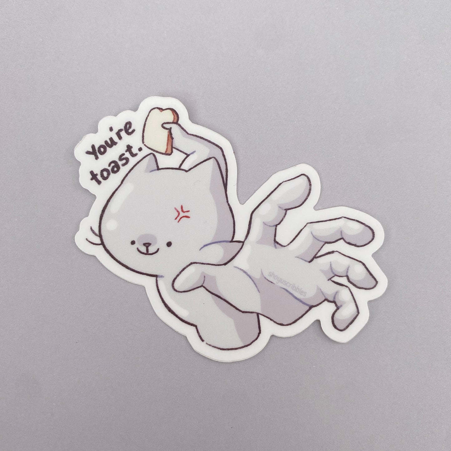 Bread Cat Pun Stickers
