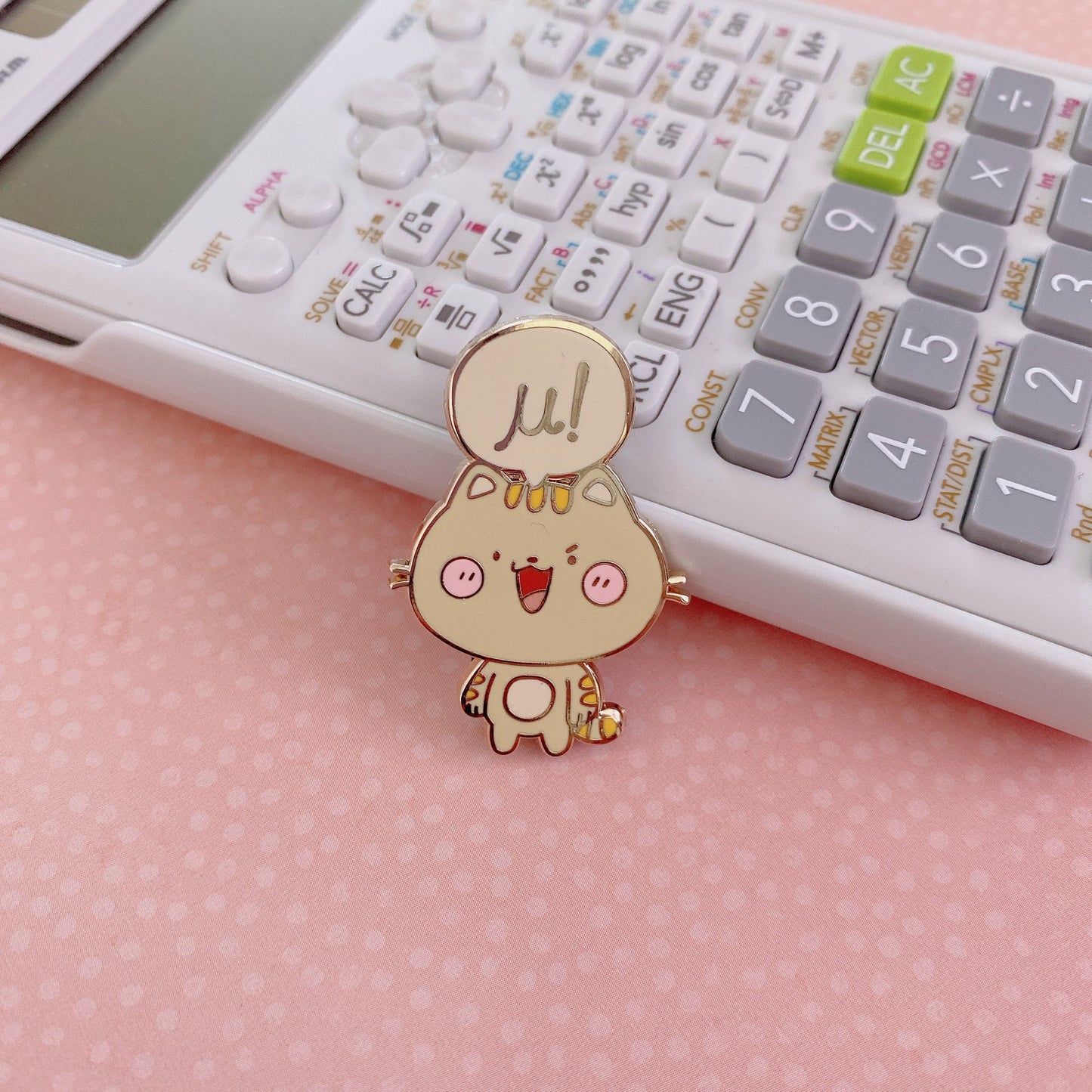 Mu Cat Enamel Pin