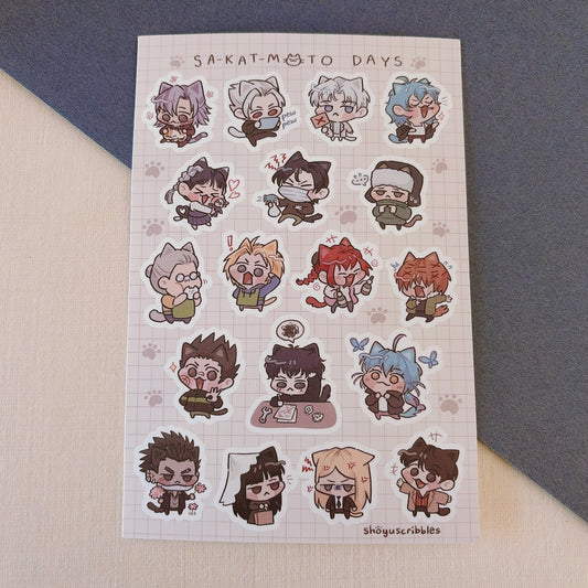 Sa-kat-moto Days Sticker Sheet