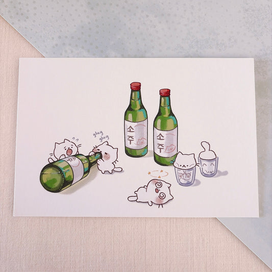Soju Cats Print