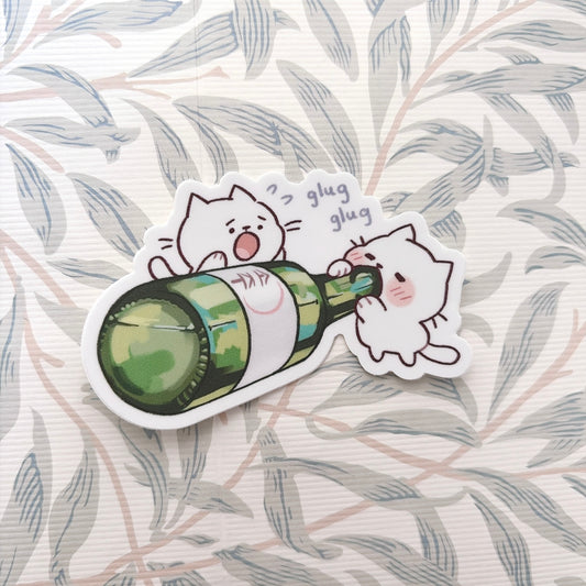 Soju Cats Vinyl Sticker