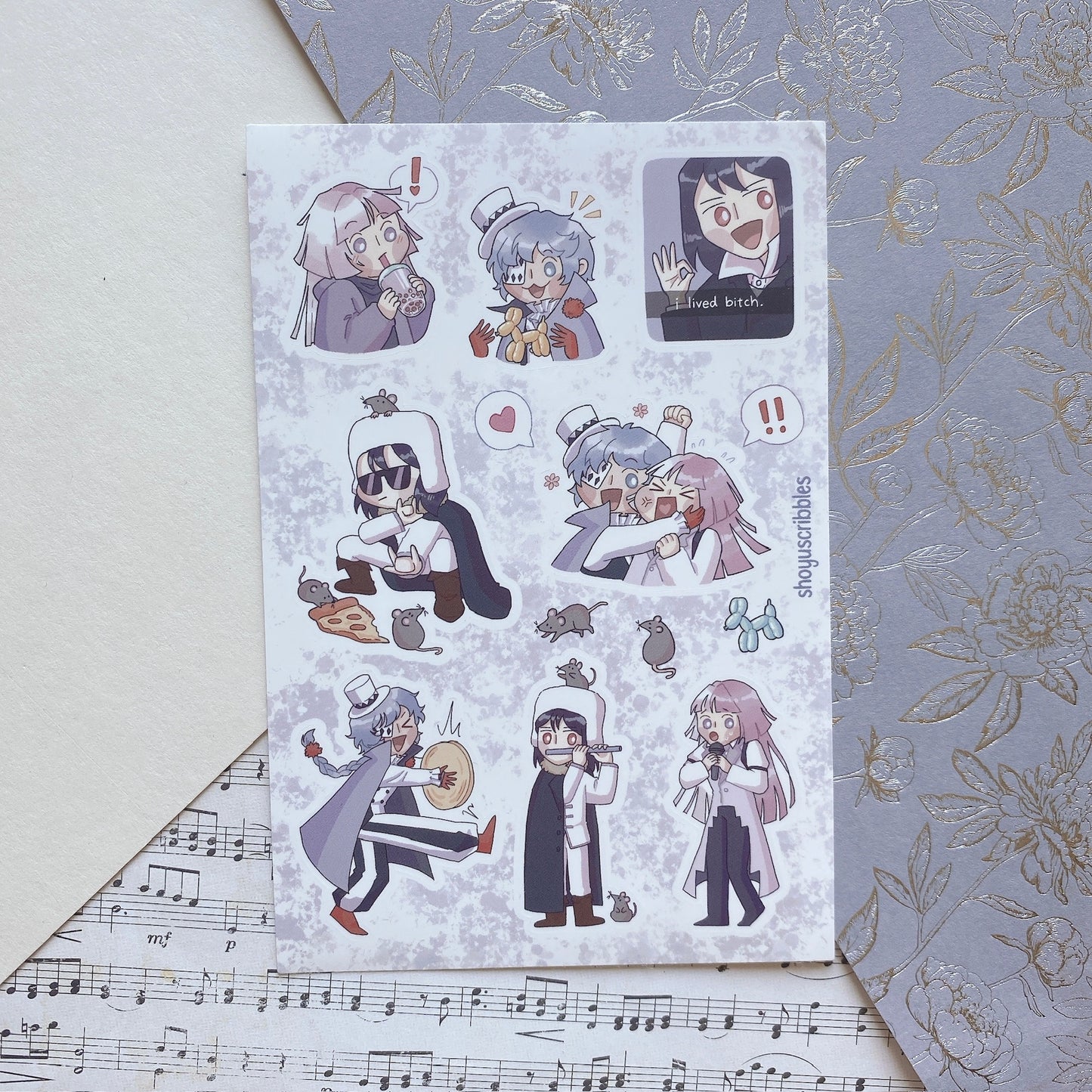 BSD Decay of Angels Sticker Sheet