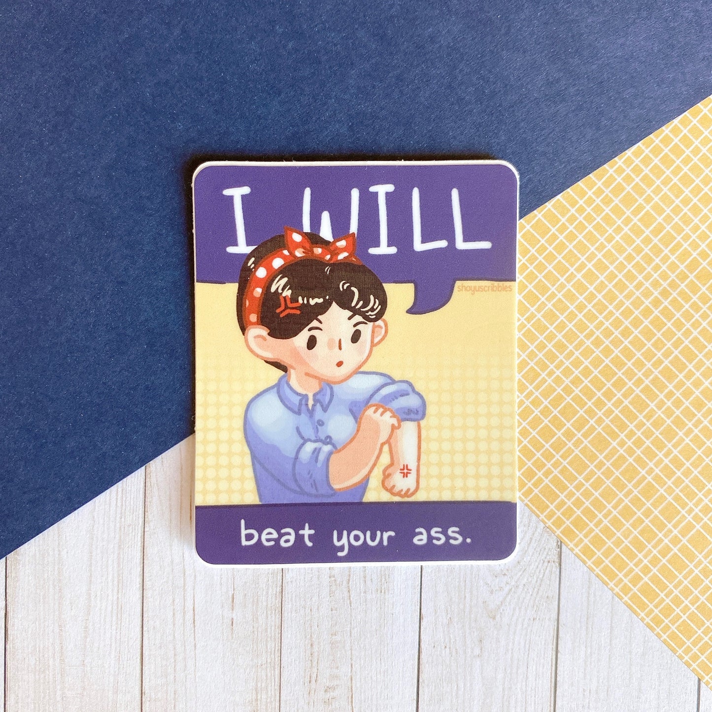 Rosie the Riveter Vinyl Sticker