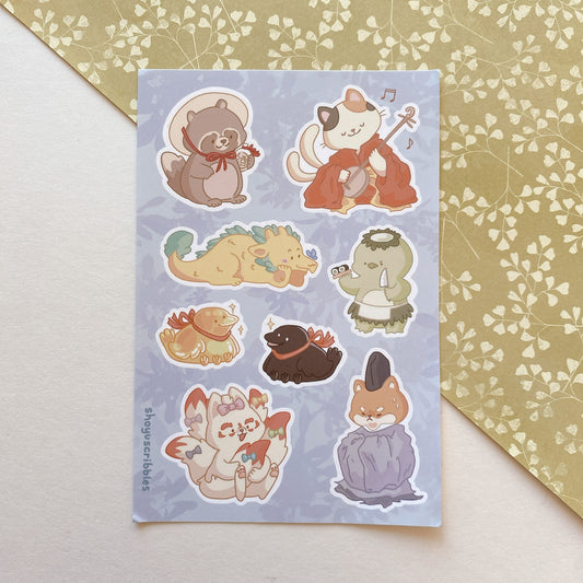 Yokai Sticker Sheet