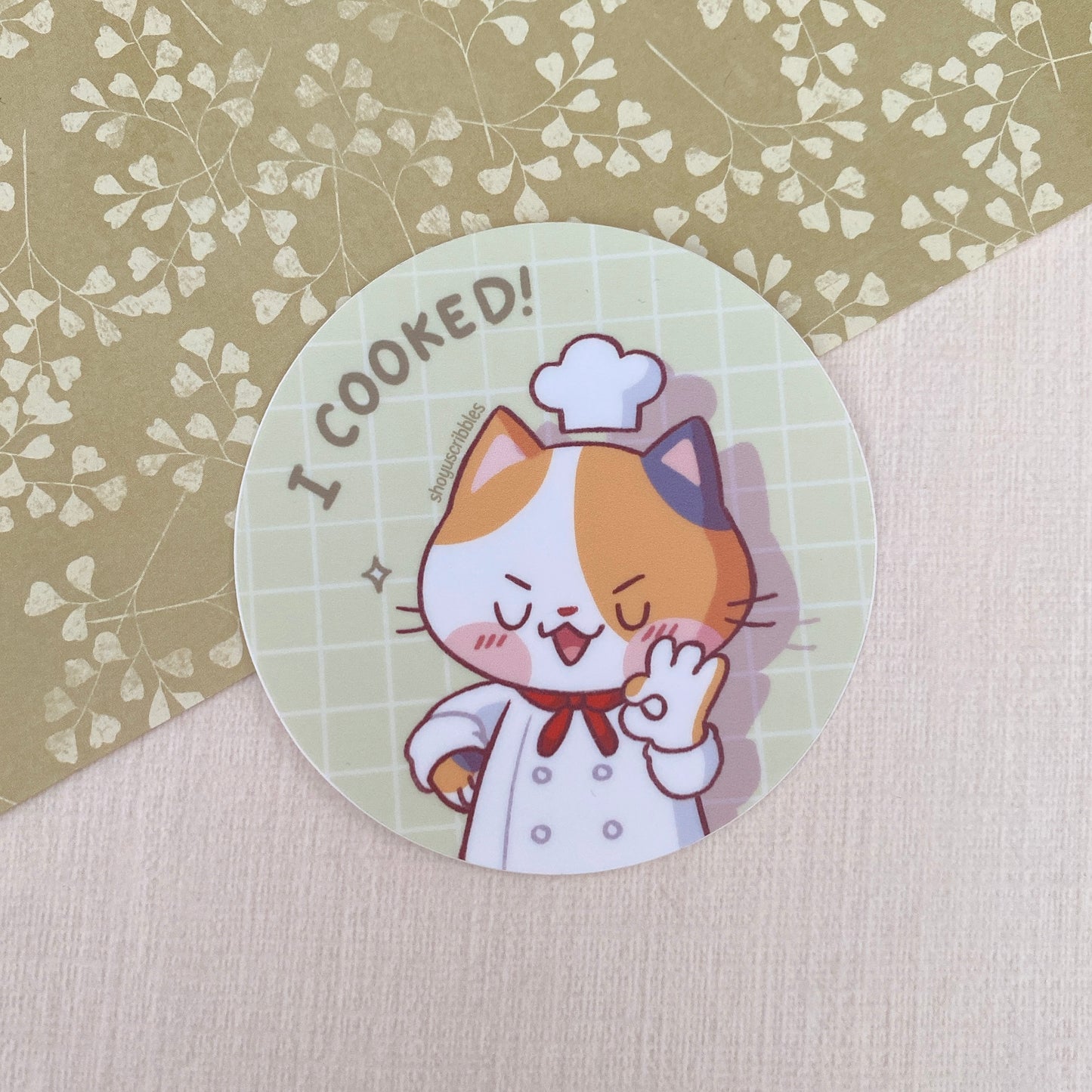 Round Cat Stickers