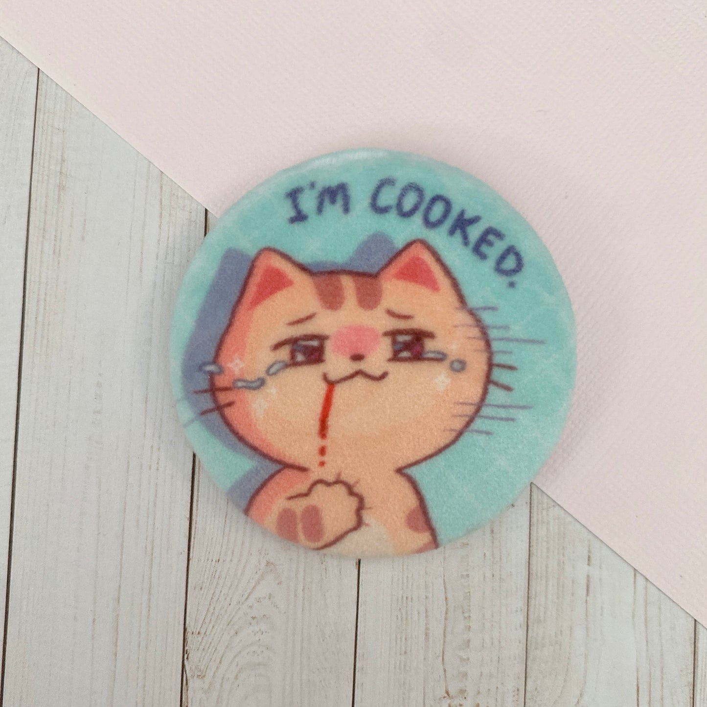 Silly Cat Plush Badges
