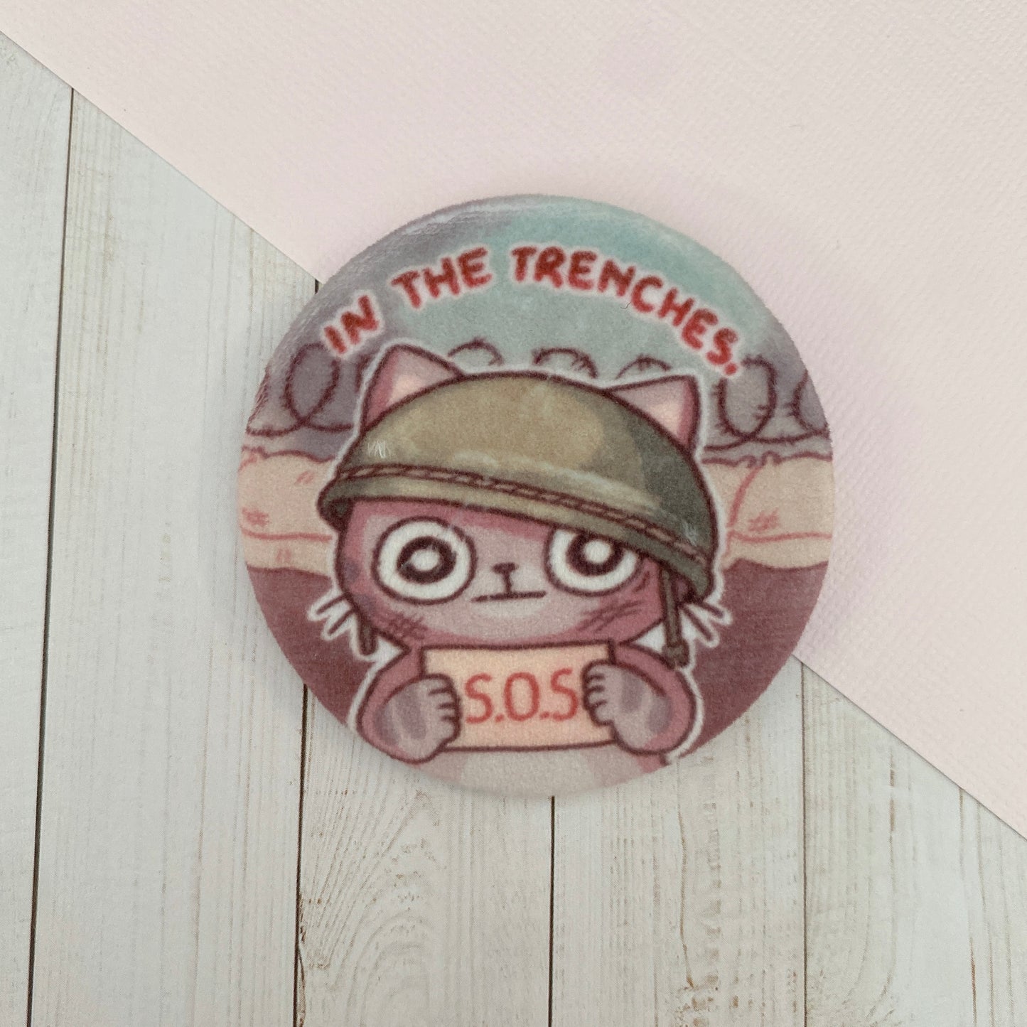 Silly Cat Plush Badges