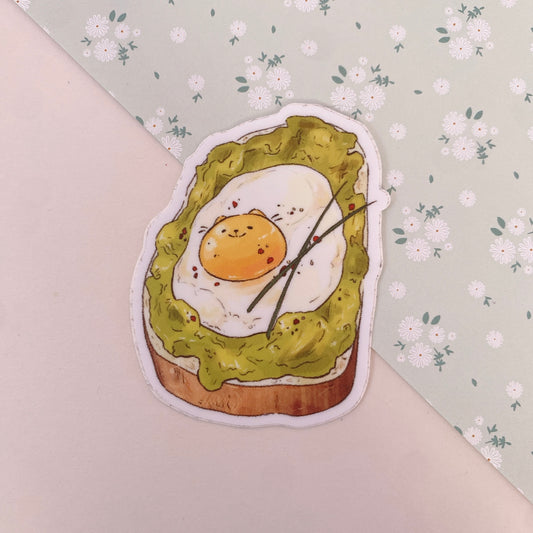 Avocato Toast Vinyl Sticker