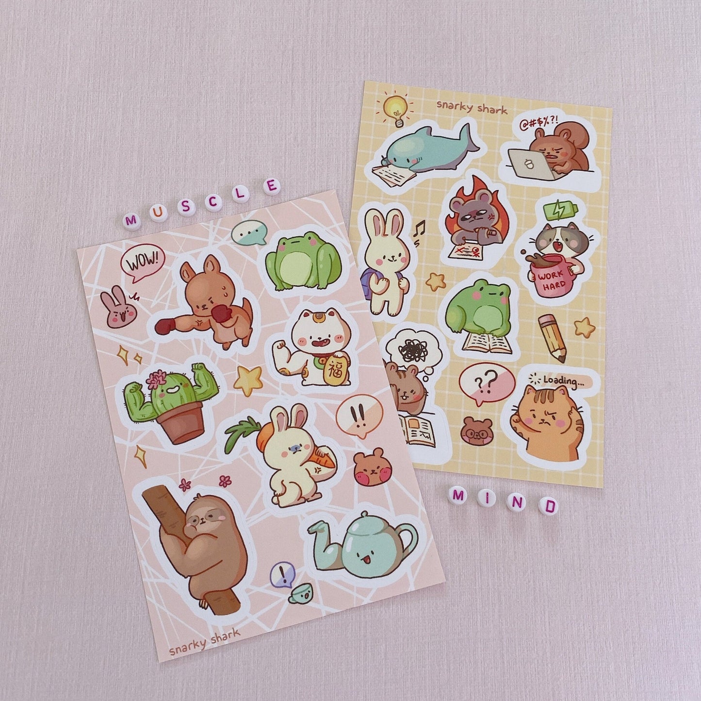 Brains and Brawn Sticker Sheets