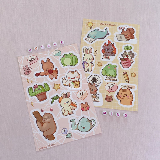 Brains and Brawn Sticker Sheets