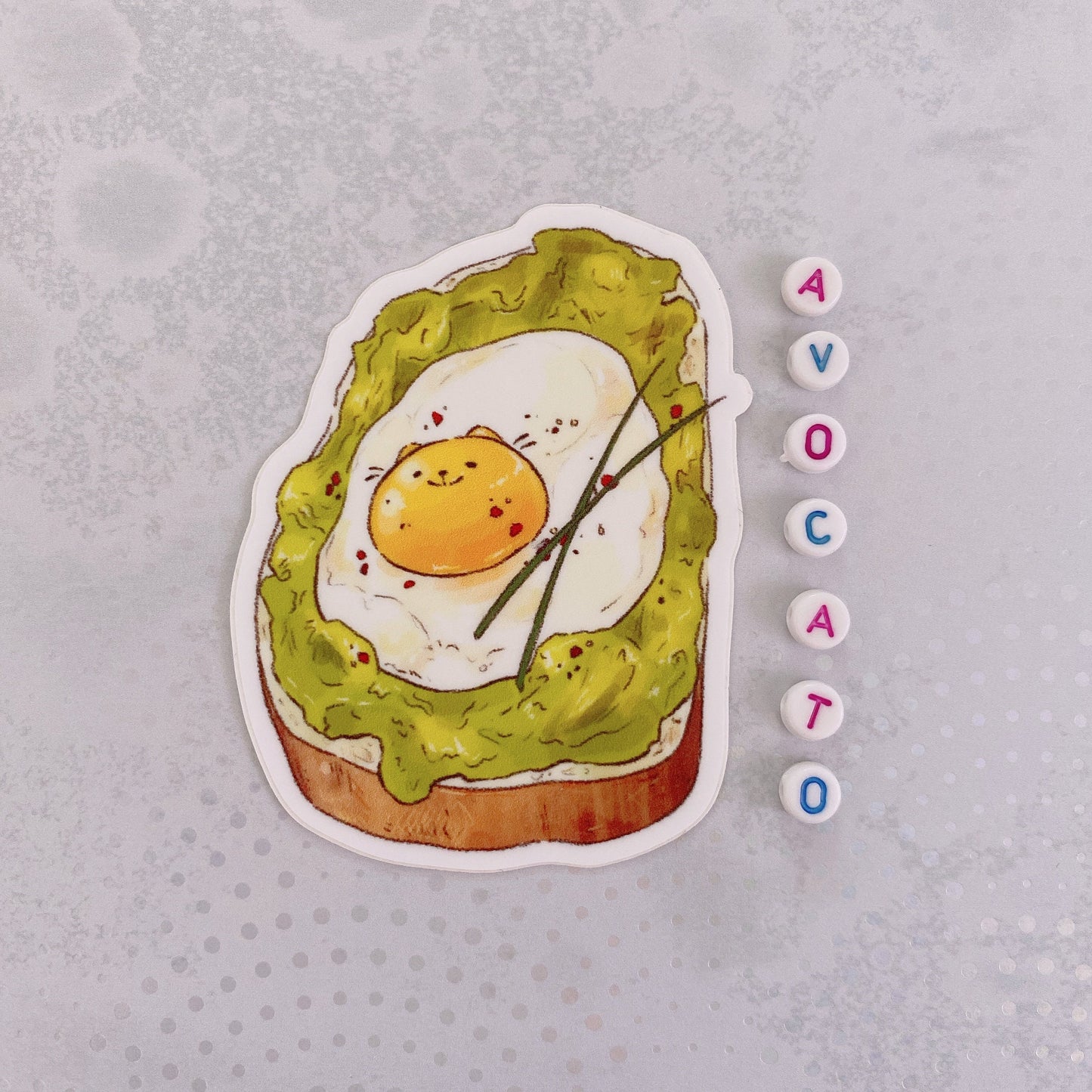 Avocato Toast Vinyl Sticker