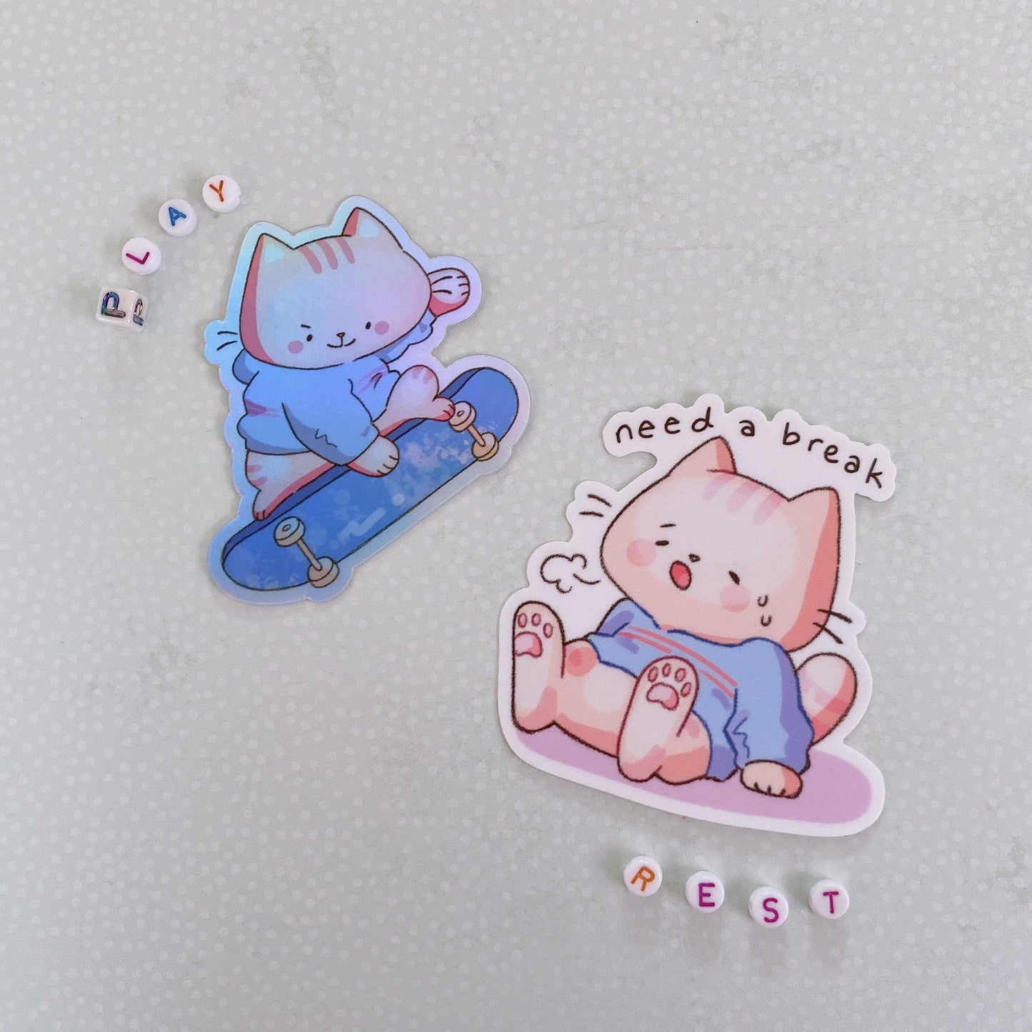 Daily Life of Pinky Cat Vinyl Sticker