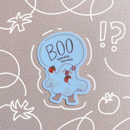 Cute Halloween Ghost Vinyl Sticker