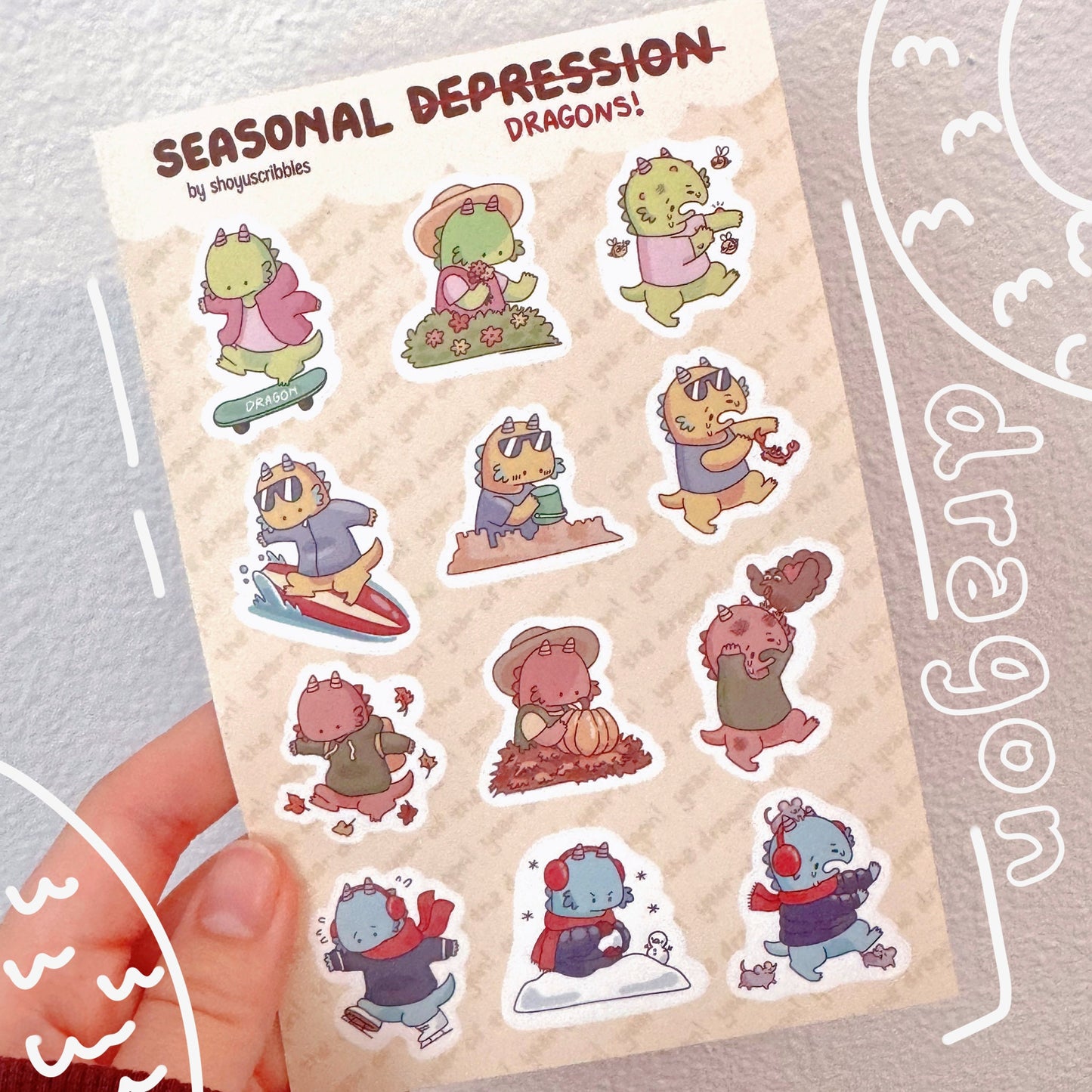 Year of the Dragon Sticker Sheet